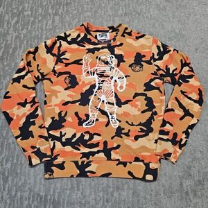 Billionaire Boys Club BBC Astronaut Camo Orange Sweatshirt Size M EUC‎